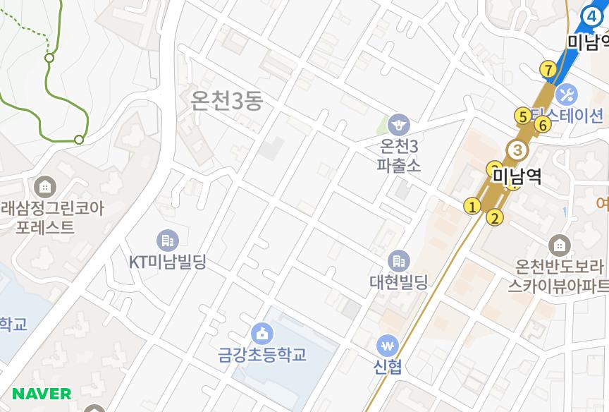 부산광역시 동래구 온천동 서림온천빌라 위치·실거래 시세 지도
