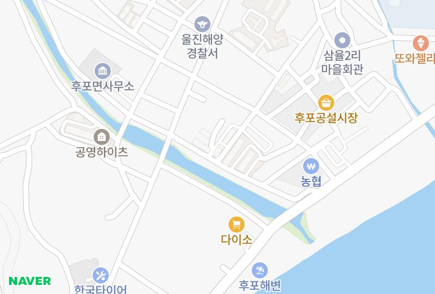 경상북도 울진군 후포면 삼율리 남호B 위치·실거래 시세 지도