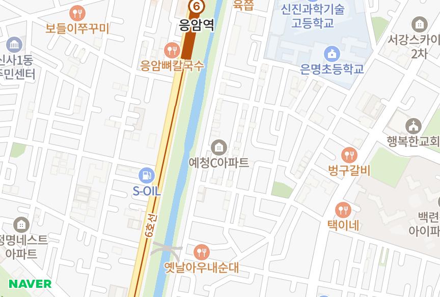 서울특별시 은평구 응암동 예청C 위치·실거래 시세 지도